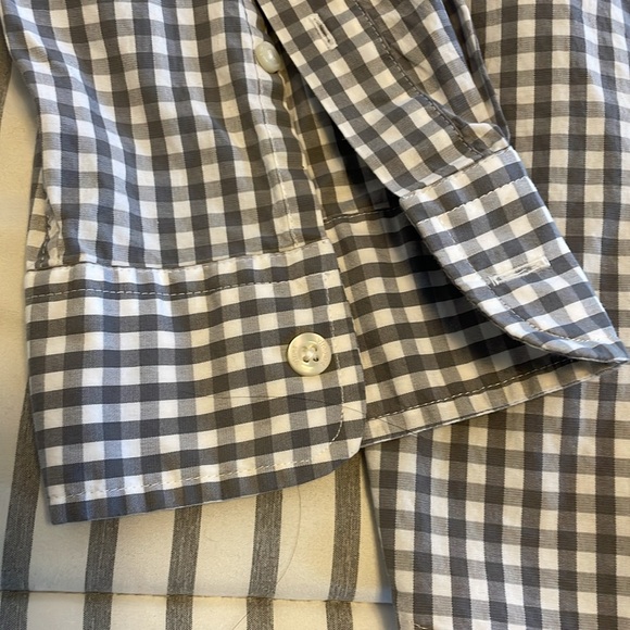 Vineyard Vines Classic Fit Shirt Mens L Gray Checkered - Picture 7 of 9